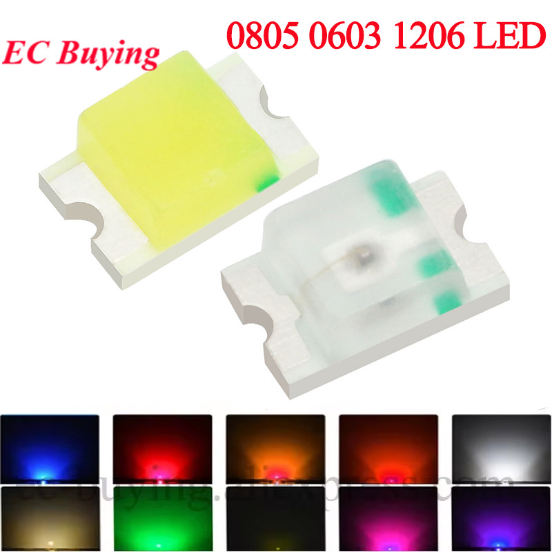 Yellow Food Snacks - 100 Uds 0805 0603 1206 SMD