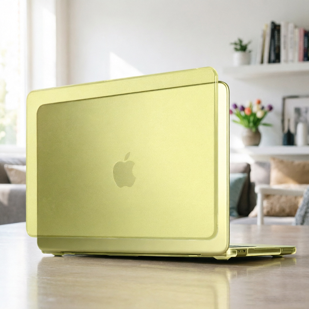 Yellow Food Snacks - Funda para Laptop Color Amarillo Cítrico