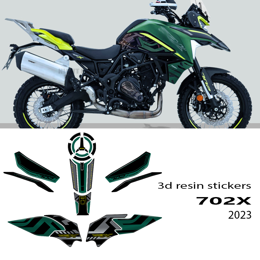 Food X - Pegatina 3D Trk702x, accesorios para motocicleta,