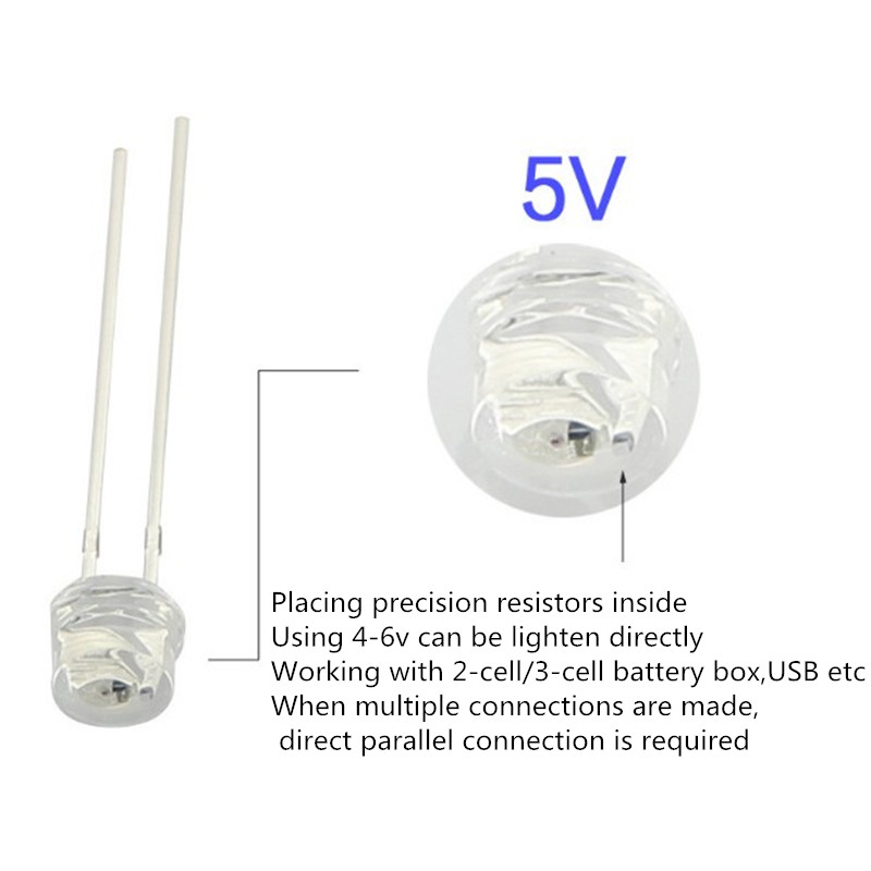 5V 12v LED 5mm 3mm cuenta SMD  - Yellow Food Snacks reseña y precio