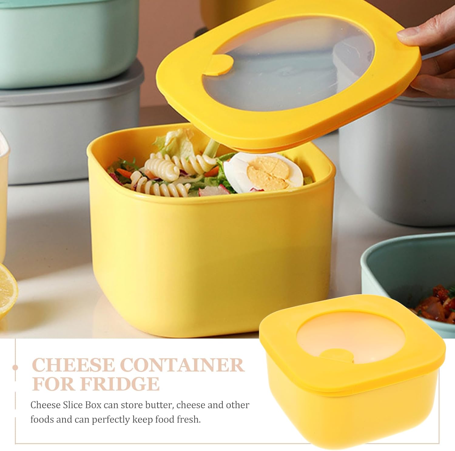 Contenedor de queso en rodajas - Yellow Food Snacks reseña y precio