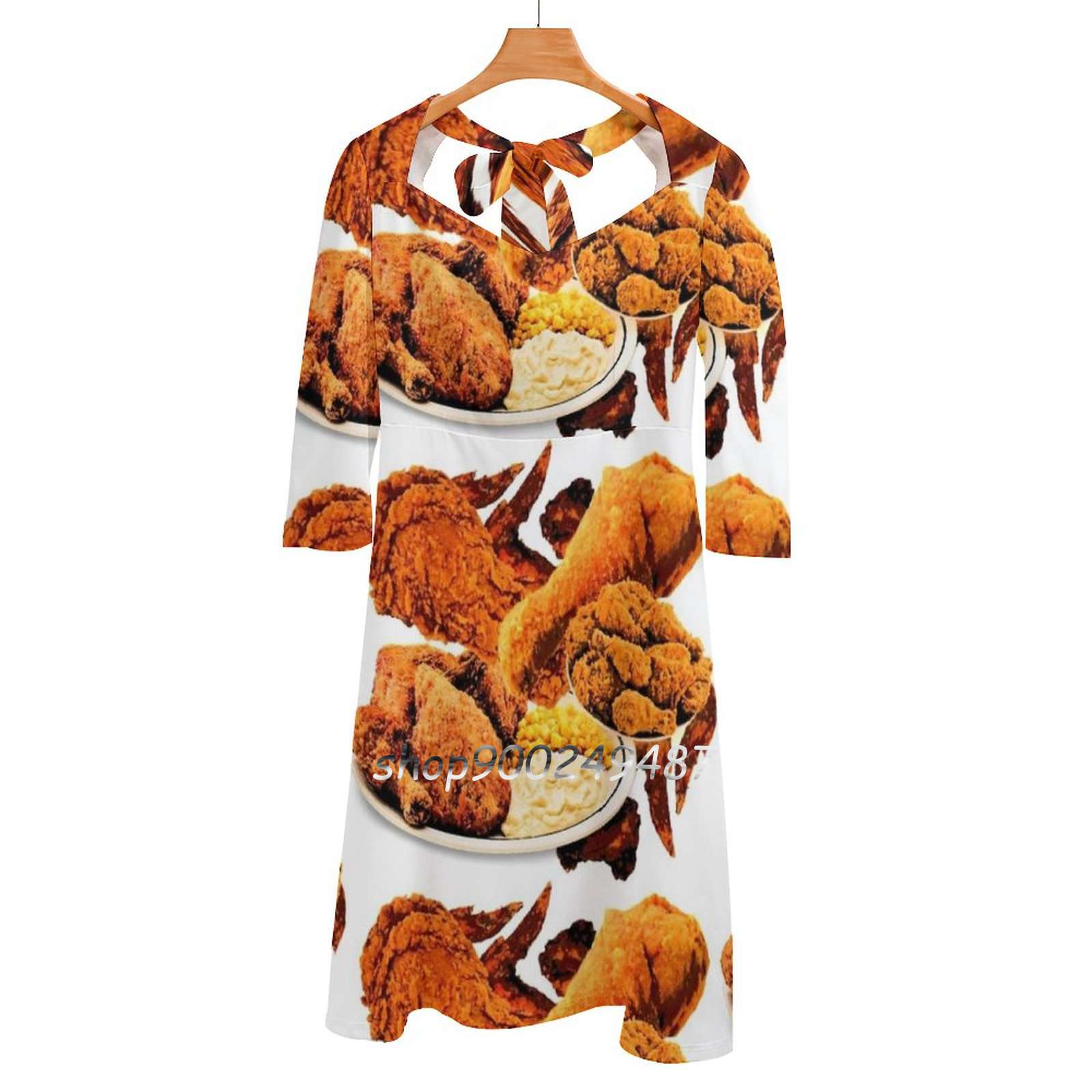 Vestido elegante de pollo frit - Yummy Food Snacks reseña y precio
