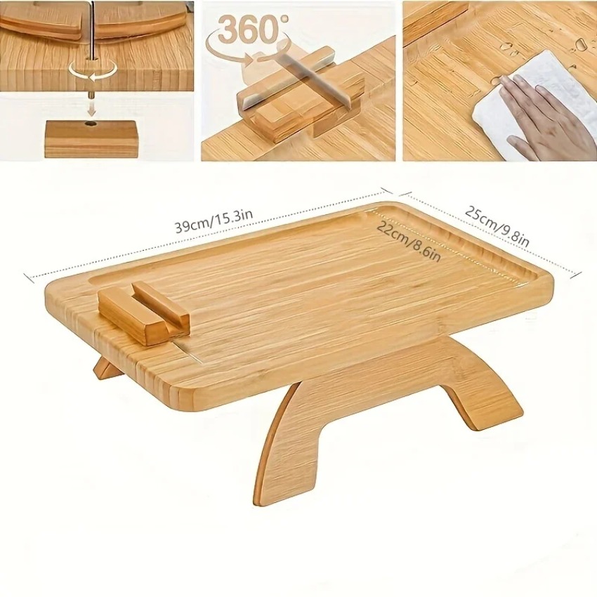 Bandeja Plegable de Madera par - Food Snacks To Eat reseña y precio